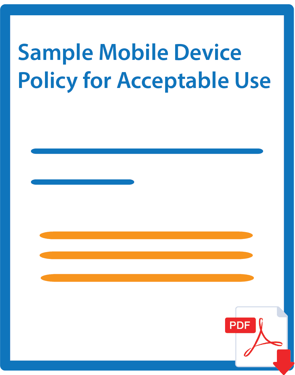Sample Mobile Device Policy for Acceptable Use 