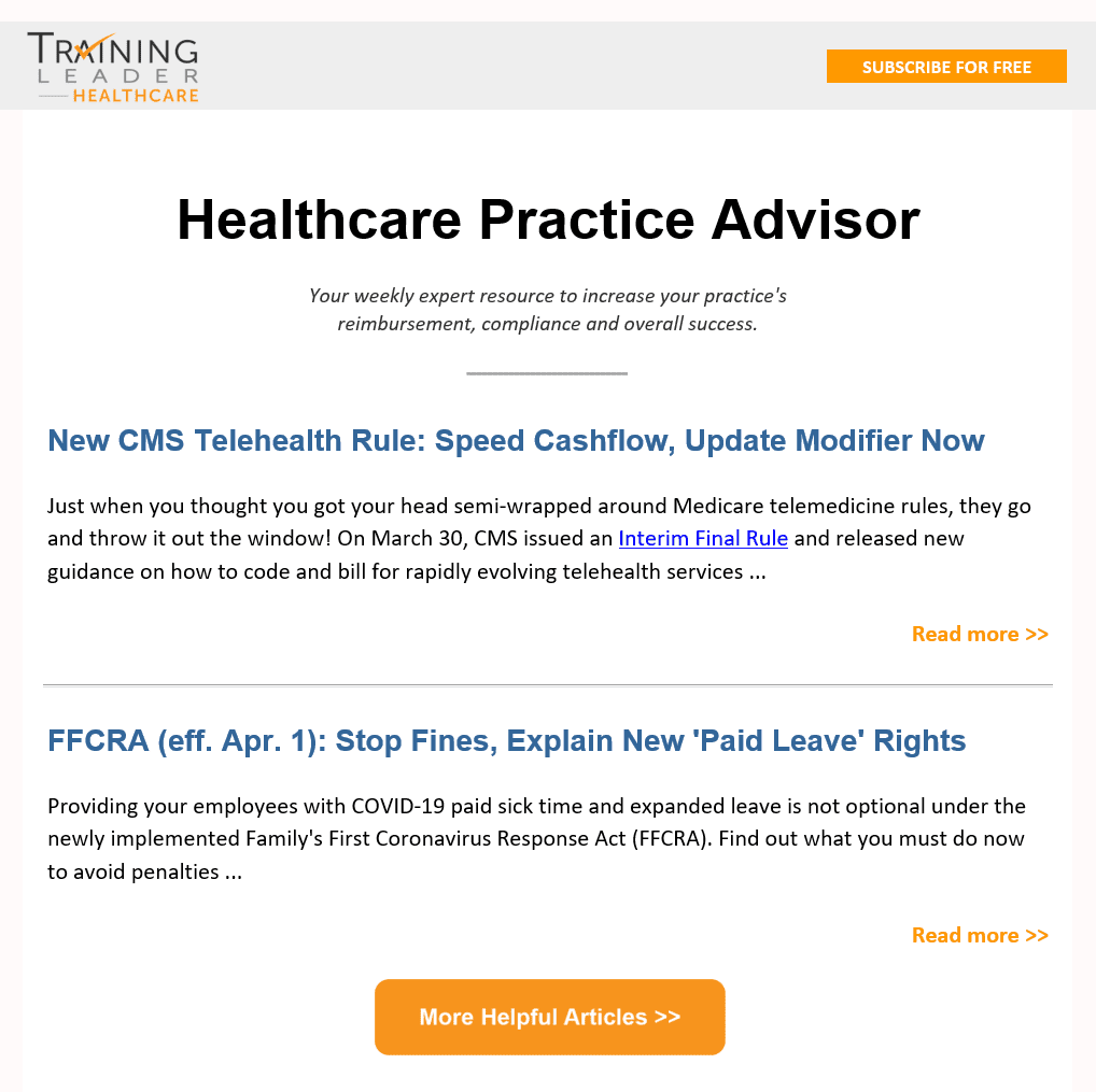 Healthcare Practice Advisor