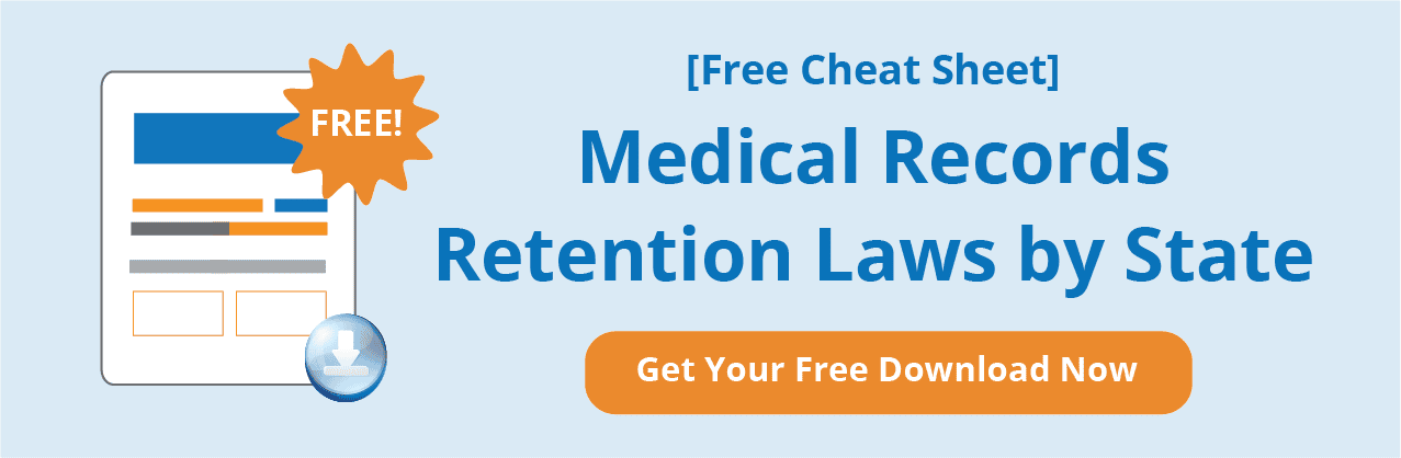 Free Tool: Medical Records Retention Laws by State Cheat Sheet